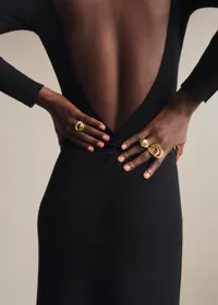 Robe Vivianne - Noir Doré — view 4