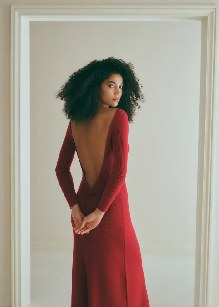 Robe Vivianne - Rouge Foncé