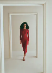 Robe Vivianne - Rouge Foncé — view 2