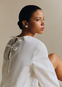 Robe Zelie - Ecru — view 2