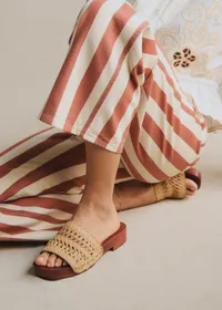Sabots low Maria - Naturel Textile Tressé — view 2
