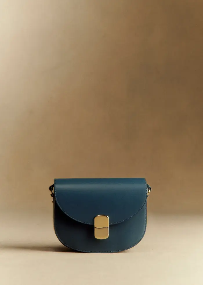 Sac Claude - Bleu Denim Lisse