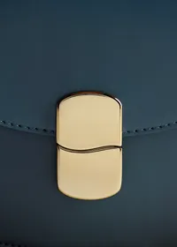 Sac Claude - Bleu Denim Lisse — view 2