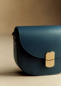Sac Claude - Bleu Denim Lisse — view 3