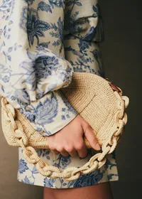 Sac Isabelle - Raphia Naturel Tressé — view 3