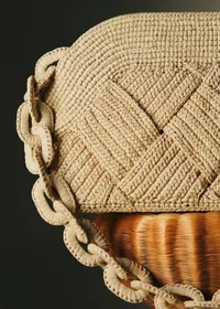 Sac Isabelle - Raphia Naturel Tressé — view 4