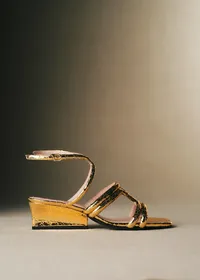 Sandales Anna - CFM Souliers x Editions Sézane - Serpent Doré — view 2