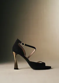Sandales Brigitte - CFM Souliers x Editions Sézane - Velours Noir — view 3