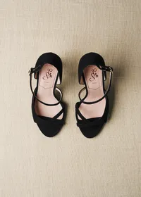 Sandales Brigitte - CFM Souliers x Editions Sézane - Velours Noir — view 4