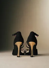 Sandales Brigitte - CFM Souliers x Editions Sézane - Velours Noir — view 5