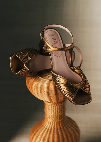 Sandales Charlie - CFM Souliers x Éditions Sézane - Métal Bronze