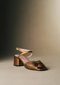 Sandales Charlie - CFM Souliers x Éditions Sézane - Métal Bronze — view 2