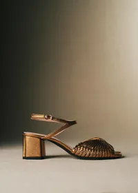 Sandales Charlie - CFM Souliers x Éditions Sézane - Métal Bronze — view 3