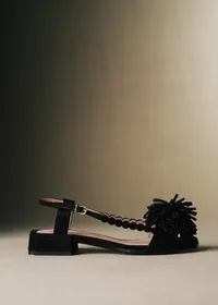 Sandales Émilie - CFM Souliers x Editions Sézane - Velours Noir — view 3
