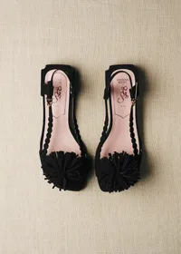 Sandales Émilie - CFM Souliers x Editions Sézane - Velours Noir — view 5