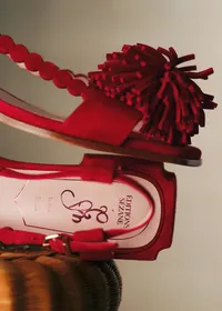 Sandales Émilie - CFM Souliers x Editions Sézane - Velours Rouge — view 5