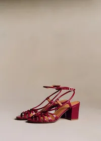 Sandales Gloria - Cerise Lisse — view 2
