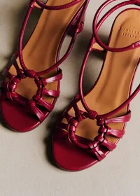 Sandales Gloria - Cerise Lisse — view 4