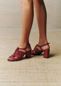 Sandales High Clarissa - Terracotta Lisse — view 2