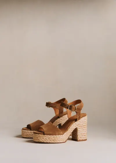 Sandales High Dorothée - Taupe Kaki