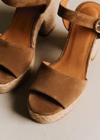 Sandales High Dorothée - Taupe Kaki — view 3