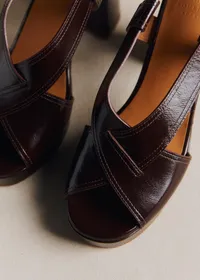 Sandales High ELSA - Chocolat Vintage — view 3
