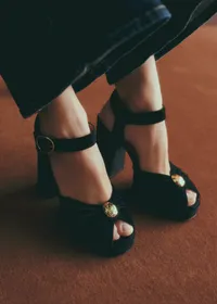 Sandales High Marjolaine - Noir Velours — view 5