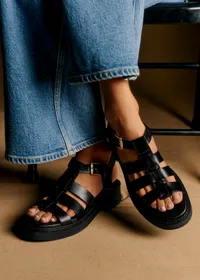 Sandales Low Allie - Noir Lisse — view 2