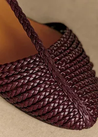 Sandales Low Aurore - Chocolat Lisse Tressé — view 3