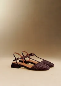Sandales Low Aurore - Chocolat Lisse Tressé — view 4