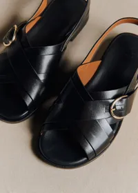Sandales low Blandine - Noir Glacé — view 4