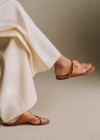 Sandales Low Freya - Miel Lisse Héritage — view 4