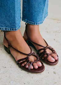 Sandales Low Gloria - Chocolat Lisse — view 2