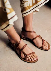 Sandales Low Inaya - Cuir Naturel Héritage — view 3