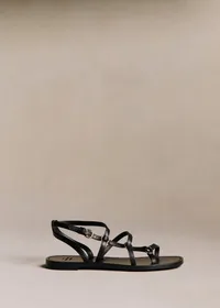 Sandales Low Inaya - Noir Lisse Héritage — view 4