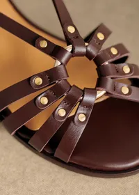 Sandales Low Iris - Chocolat Lisse — view 3