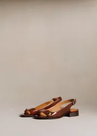Sandales Low Joannie - Acajou Vernis — view 2