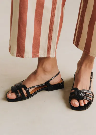 Sandales Low Josepha - Noir Vintage
