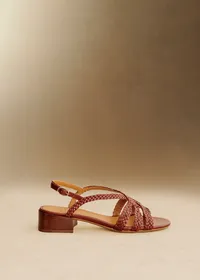 Sandales Low Rosa - Cuir Naturel Lisse Tressé — view 2