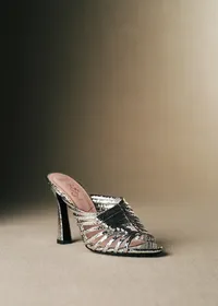 Sandales Lucie - CFM Souliers x Editions Sézane - Serpent argent — view 3