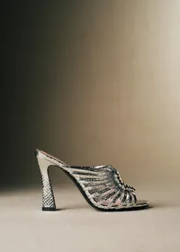 Sandales Lucie - CFM Souliers x Editions Sézane - Serpent argent — view 4