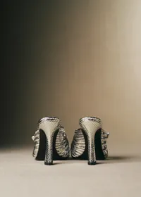 Sandales Lucie - CFM Souliers x Editions Sézane - Serpent argent — view 5