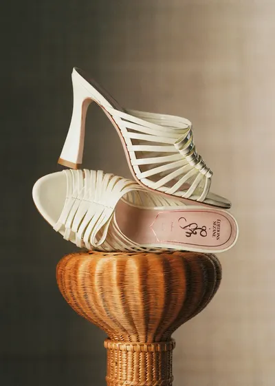 Sandales Lucie - CFM Souliers x Editions Sézane - Vernis Crème