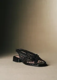 Sandales Martha - CFM Souliers x Éditions Sézane - Lisse Noir — view 2