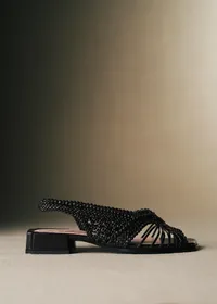Sandales Martha - CFM Souliers x Éditions Sézane - Lisse Noir — view 3