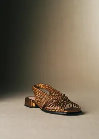 Sandales Martha - CFM Souliers x Éditions Sézane - Métal Bronze — view 2