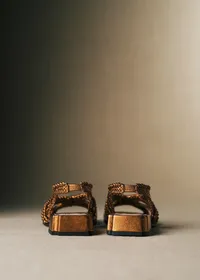 Sandales Martha - CFM Souliers x Éditions Sézane - Métal Bronze — view 3