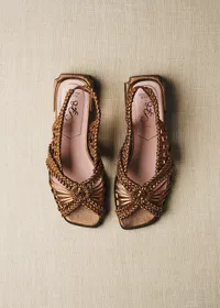 Sandales Martha - CFM Souliers x Éditions Sézane - Métal Bronze — view 5
