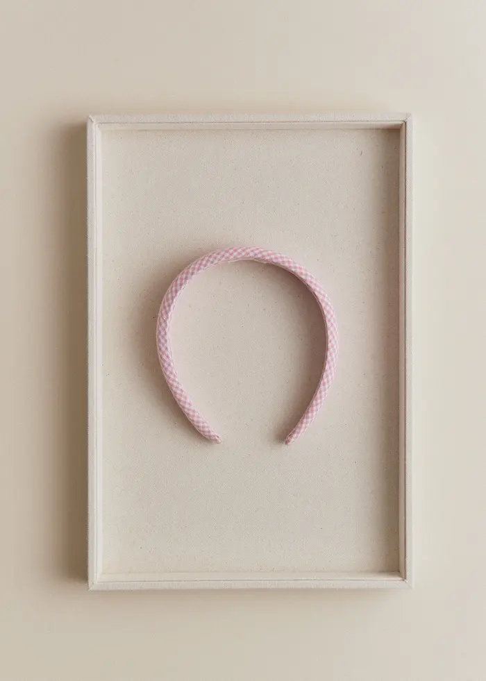 Serre-tête - Vichy Rose