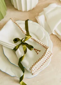 Serviette Monogramme - lettre A — view 4